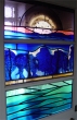 interior door in stained glass