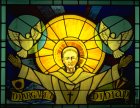 St Columba in Stained glass