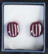 Cranberry White earrings